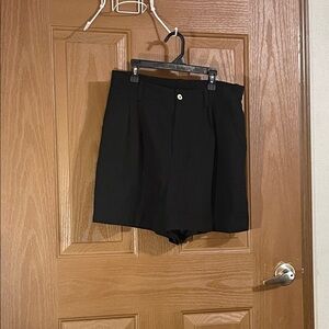 Black High Waist Women's Shorts